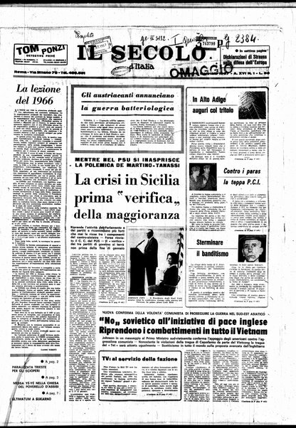 Il Secolo d'Italia : quotidiano per gli italiani