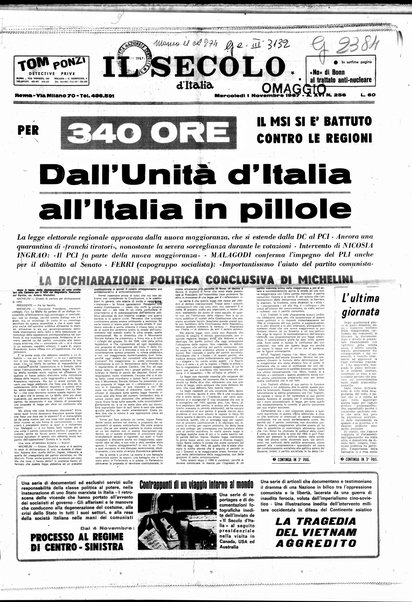 Il Secolo d'Italia : quotidiano per gli italiani