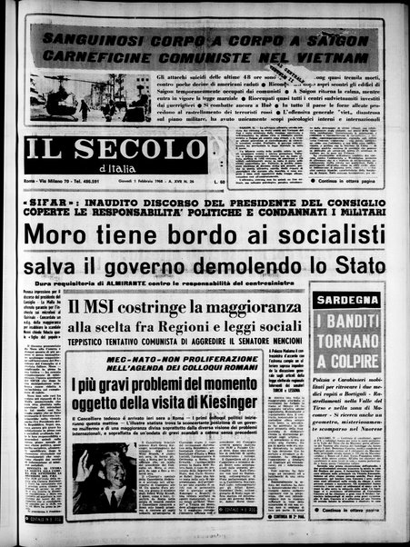 Il Secolo d'Italia : quotidiano per gli italiani