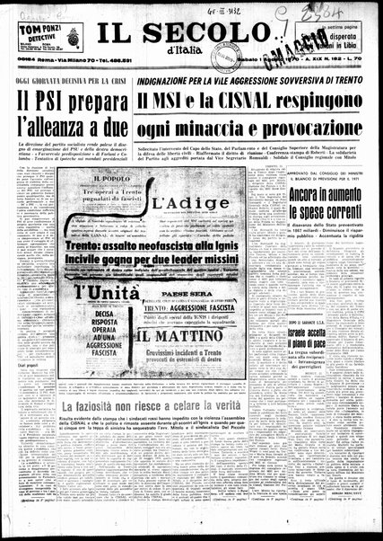 Il Secolo d'Italia : quotidiano per gli italiani