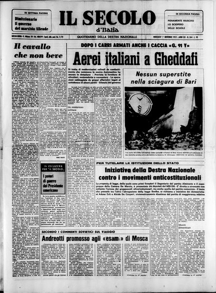 Il Secolo d'Italia : quotidiano per gli italiani