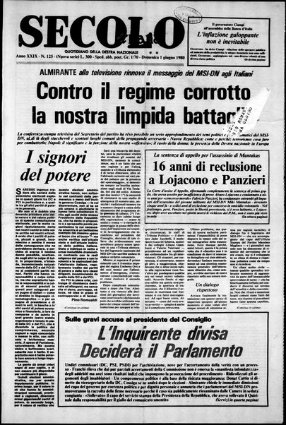 Il Secolo d'Italia : quotidiano per gli italiani