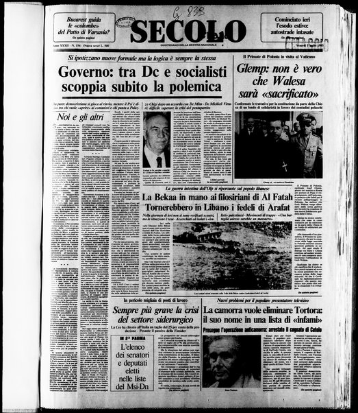 Il Secolo d'Italia : quotidiano per gli italiani