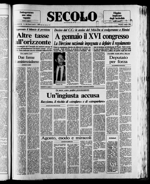 Il Secolo d'Italia : quotidiano per gli italiani