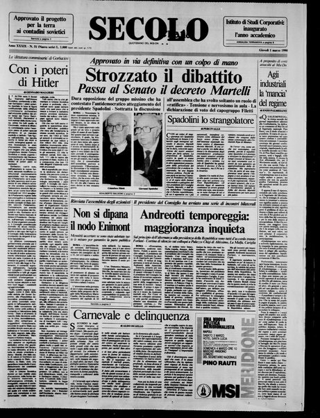 Il Secolo d'Italia : quotidiano per gli italiani