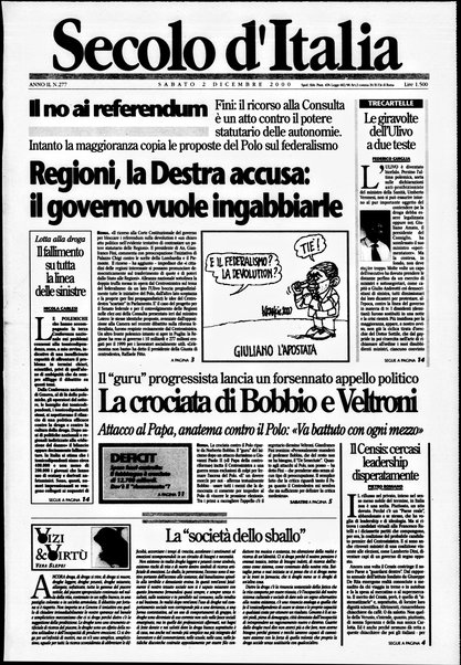 Il Secolo d'Italia : quotidiano per gli italiani