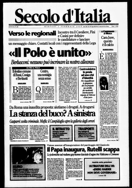 Il Secolo d'Italia : quotidiano per gli italiani