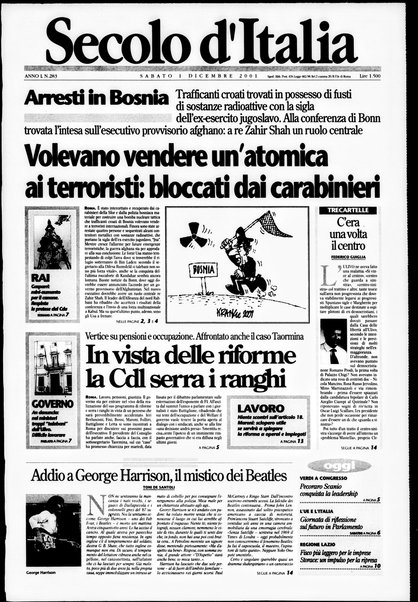 Il Secolo d'Italia : quotidiano per gli italiani