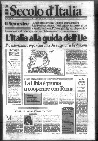 Il Secolo d'Italia : quotidiano per gli italiani