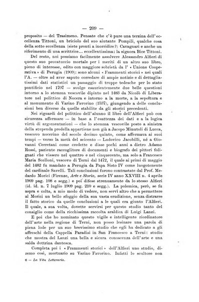 La vita letteraria