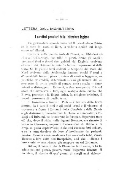 La vita letteraria