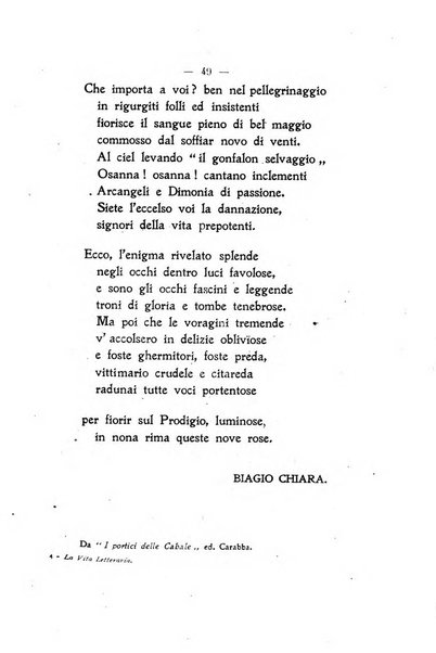 La vita letteraria