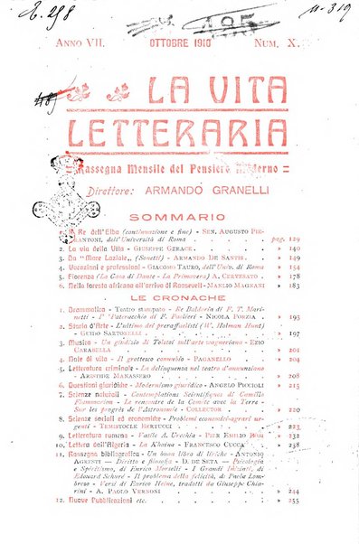 La vita letteraria