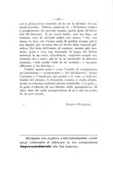 La vita letteraria