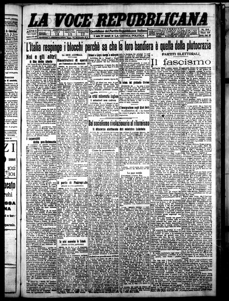 La voce repubblicana : quotidiano del Partito repubblicano italiano