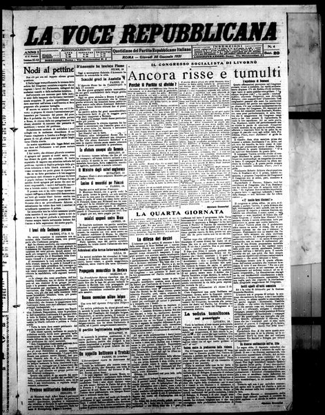 La voce repubblicana : quotidiano del Partito repubblicano italiano