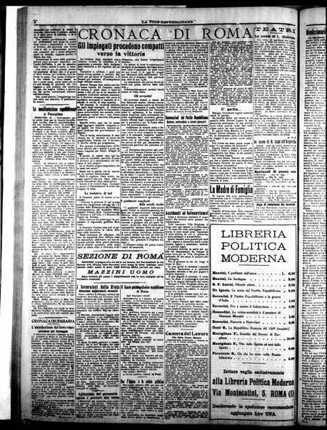 La voce repubblicana : quotidiano del Partito repubblicano italiano