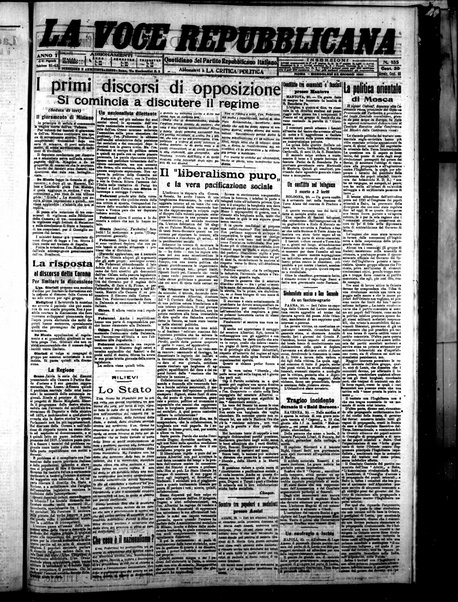 La voce repubblicana : quotidiano del Partito repubblicano italiano