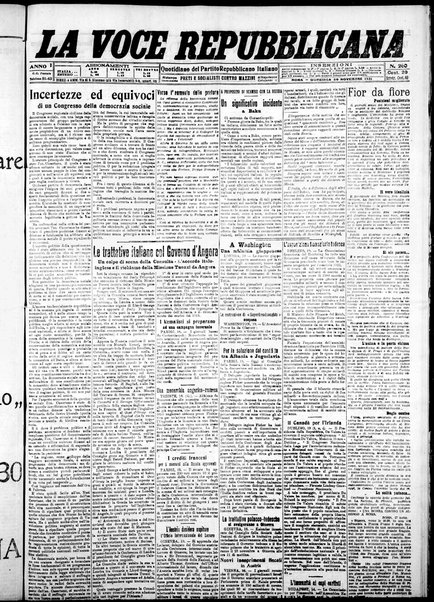 La voce repubblicana : quotidiano del Partito repubblicano italiano