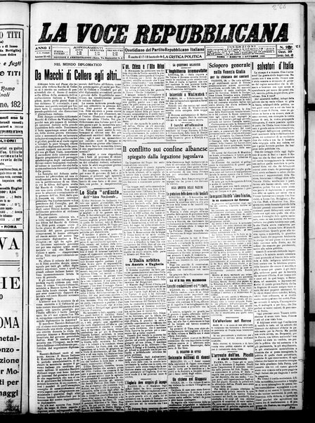 La voce repubblicana : quotidiano del Partito repubblicano italiano