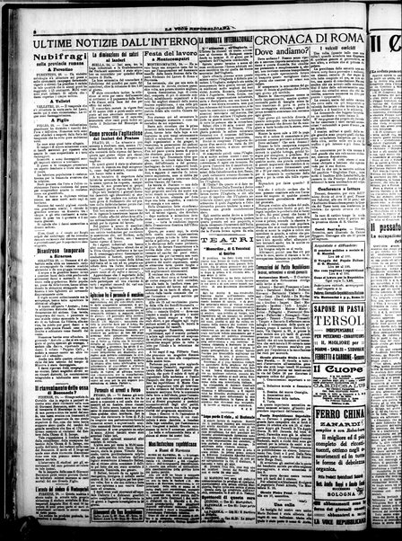 La voce repubblicana : quotidiano del Partito repubblicano italiano