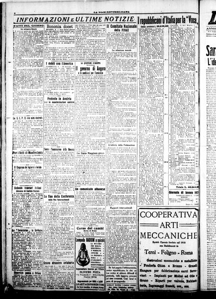 La voce repubblicana : quotidiano del Partito repubblicano italiano