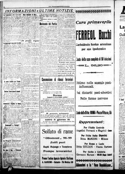 La voce repubblicana : quotidiano del Partito repubblicano italiano