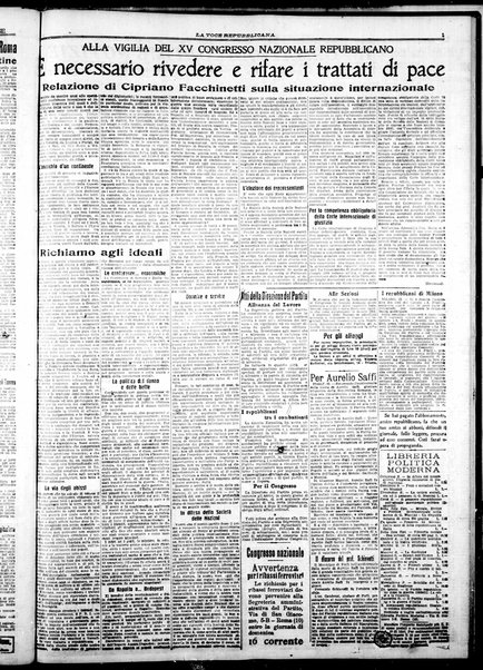 La voce repubblicana : quotidiano del Partito repubblicano italiano