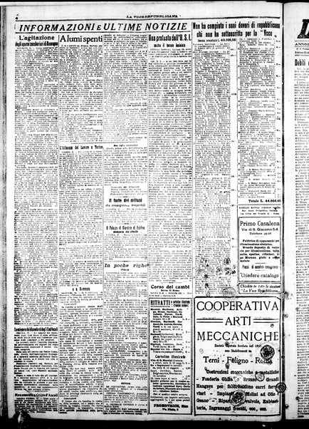 La voce repubblicana : quotidiano del Partito repubblicano italiano