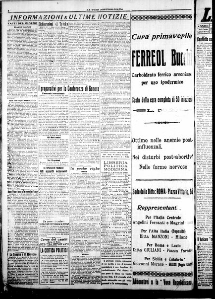 La voce repubblicana : quotidiano del Partito repubblicano italiano