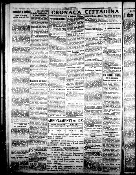 La voce repubblicana : quotidiano del Partito repubblicano italiano