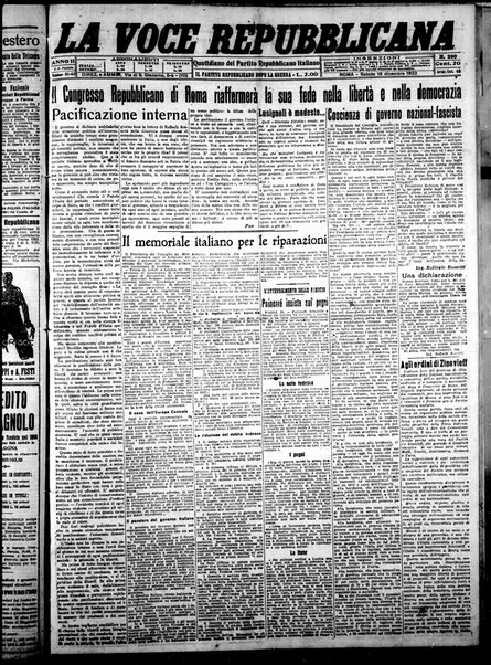 La voce repubblicana : quotidiano del Partito repubblicano italiano