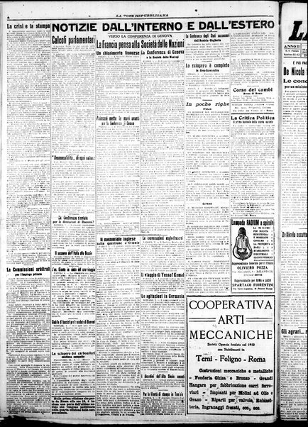 La voce repubblicana : quotidiano del Partito repubblicano italiano