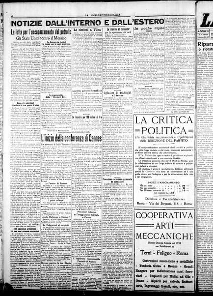 La voce repubblicana : quotidiano del Partito repubblicano italiano