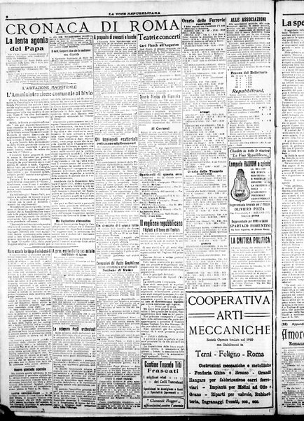 La voce repubblicana : quotidiano del Partito repubblicano italiano