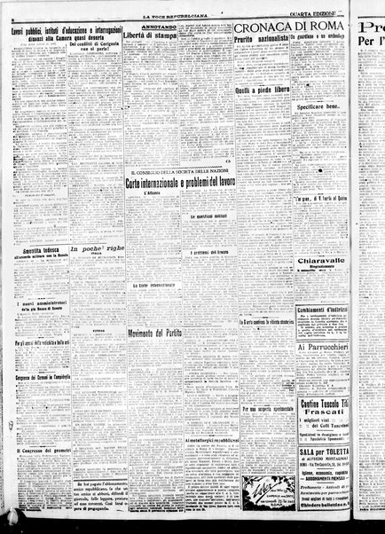 La voce repubblicana : quotidiano del Partito repubblicano italiano