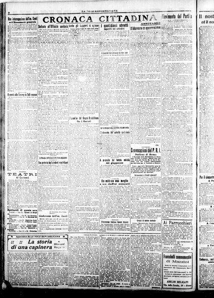 La voce repubblicana : quotidiano del Partito repubblicano italiano