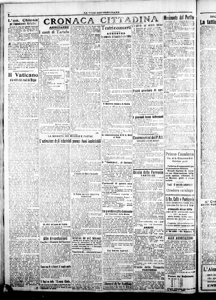 La voce repubblicana : quotidiano del Partito repubblicano italiano