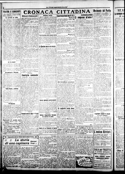 La voce repubblicana : quotidiano del Partito repubblicano italiano