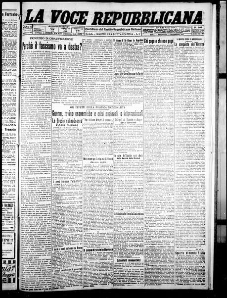 La voce repubblicana : quotidiano del Partito repubblicano italiano
