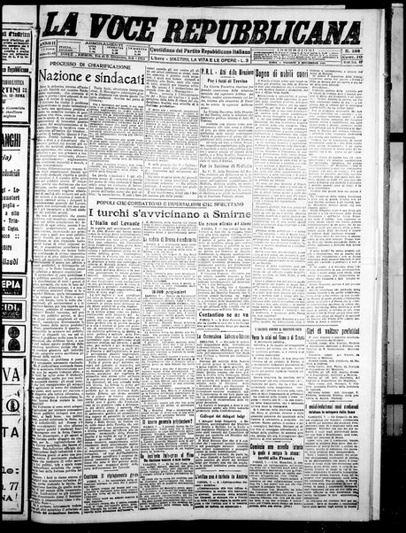 La voce repubblicana : quotidiano del Partito repubblicano italiano