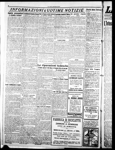 La voce repubblicana : quotidiano del Partito repubblicano italiano