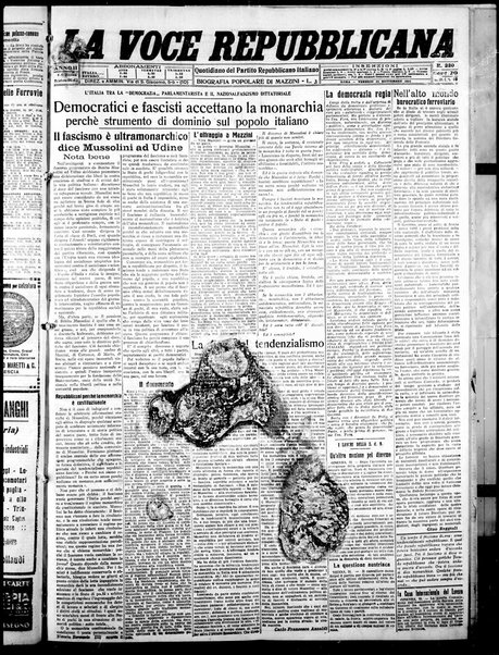 La voce repubblicana : quotidiano del Partito repubblicano italiano