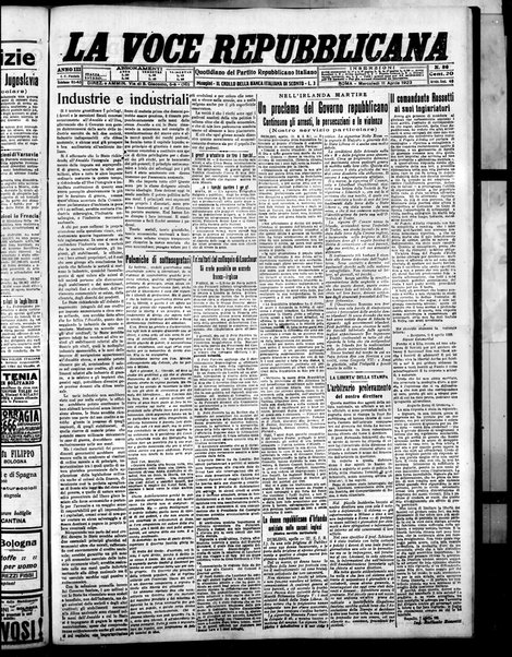 La voce repubblicana : quotidiano del Partito repubblicano italiano