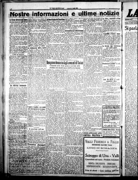 La voce repubblicana : quotidiano del Partito repubblicano italiano