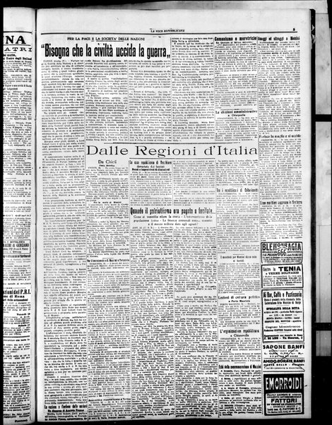 La voce repubblicana : quotidiano del Partito repubblicano italiano