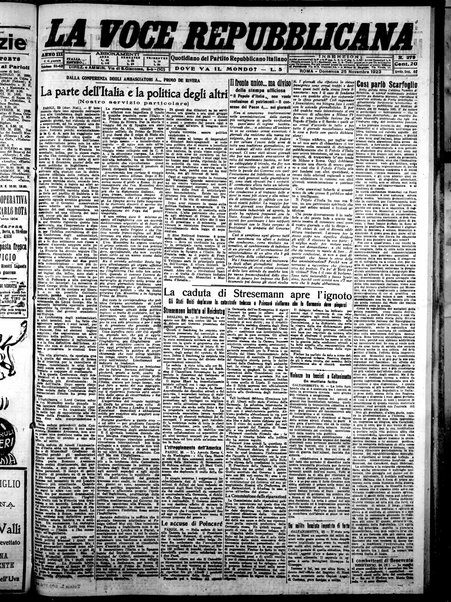 La voce repubblicana : quotidiano del Partito repubblicano italiano