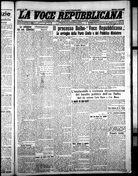 La voce repubblicana : quotidiano del Partito repubblicano italiano