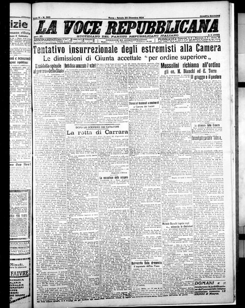 La voce repubblicana : quotidiano del Partito repubblicano italiano