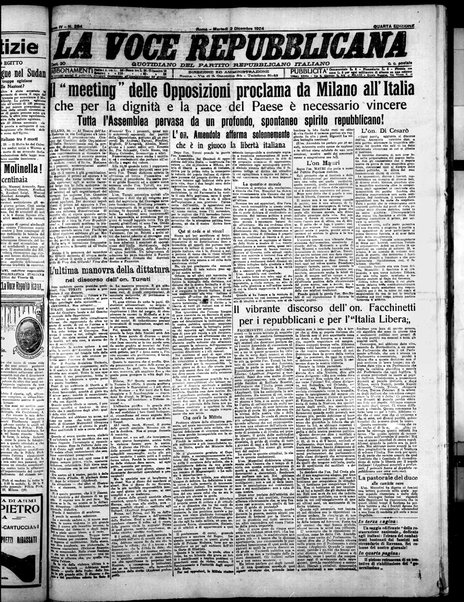 La voce repubblicana : quotidiano del Partito repubblicano italiano